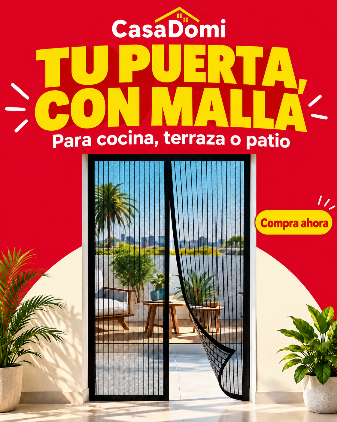 Malla Anti Zancudos para Puerta