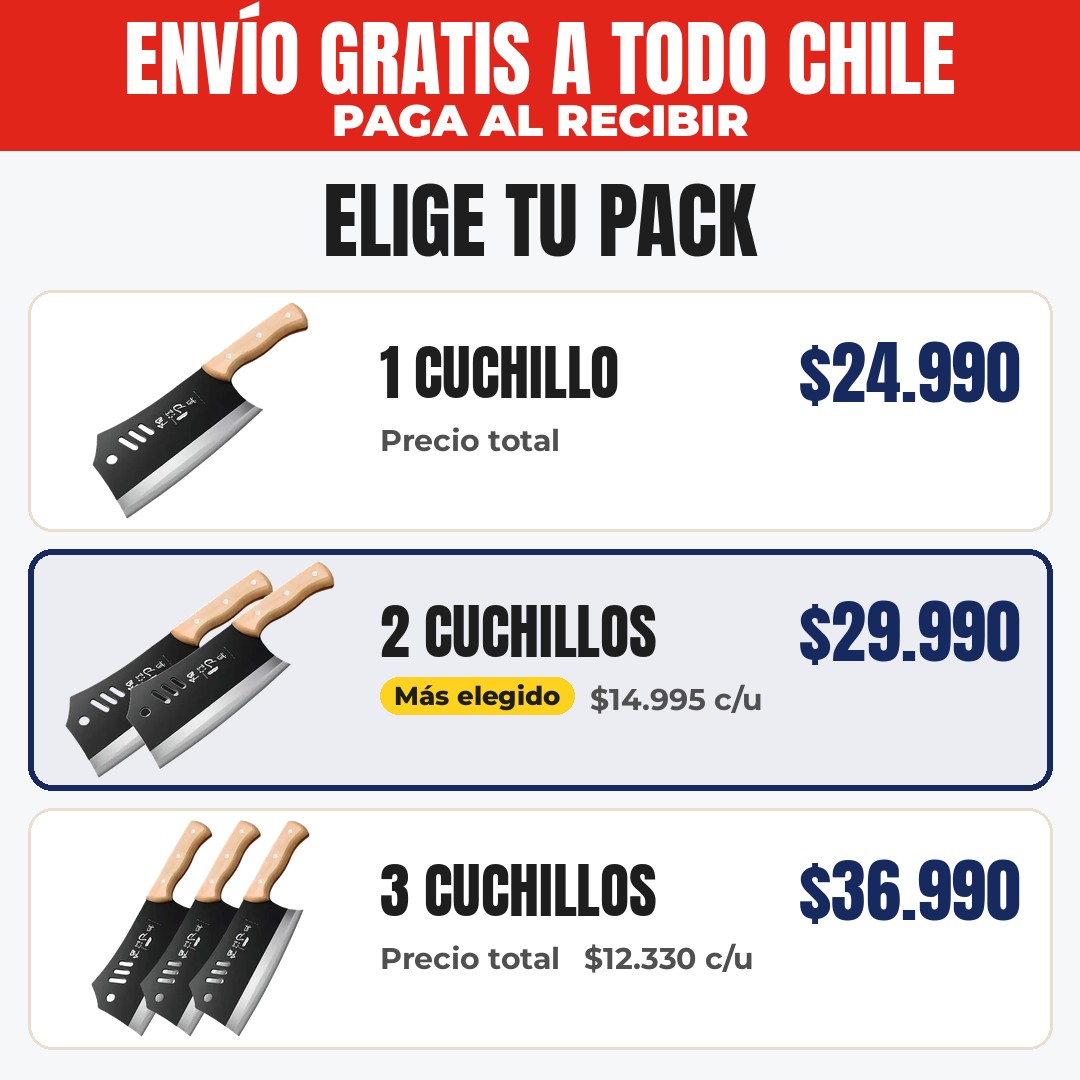 Cuchillo de Hoja Ancha Estilo Hacha