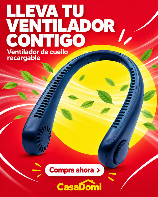 Ventilador de cuello recargable